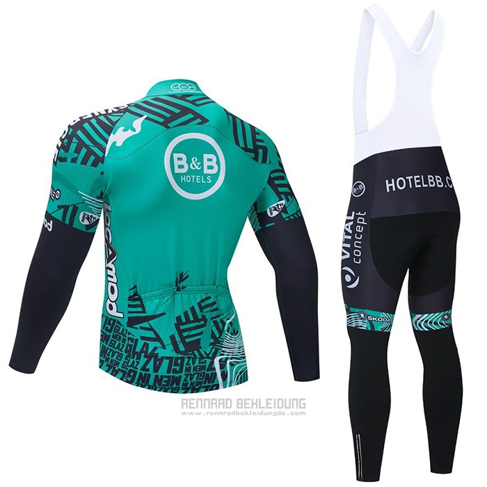 2021 Fahrradbekleidung Vital Concept-BB Hotels Grun Trikot Kurzarm und Tragerhose - zum Schließen ins Bild klicken